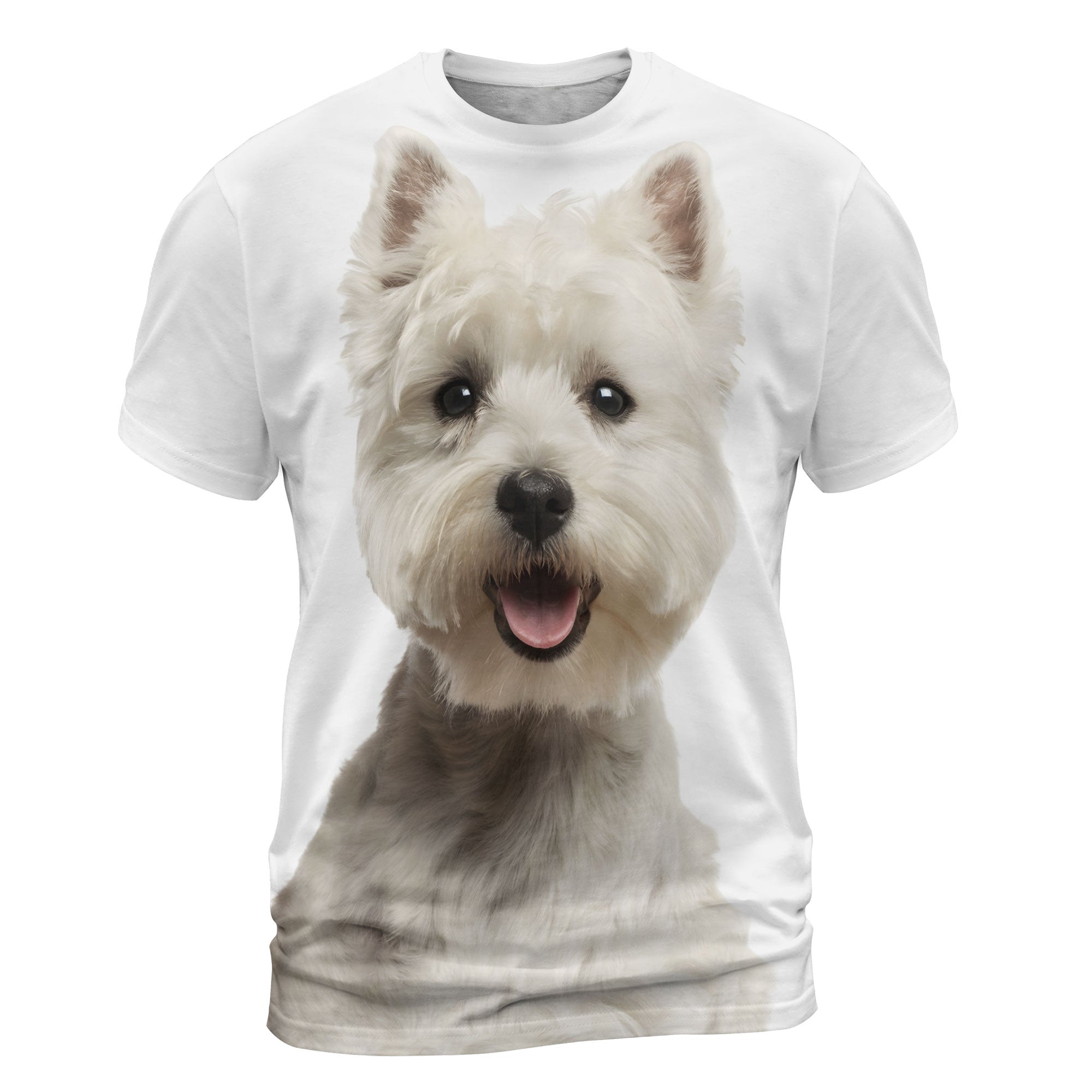West Highland Terrier Westie Smile - 3D Graphic T-Shirt