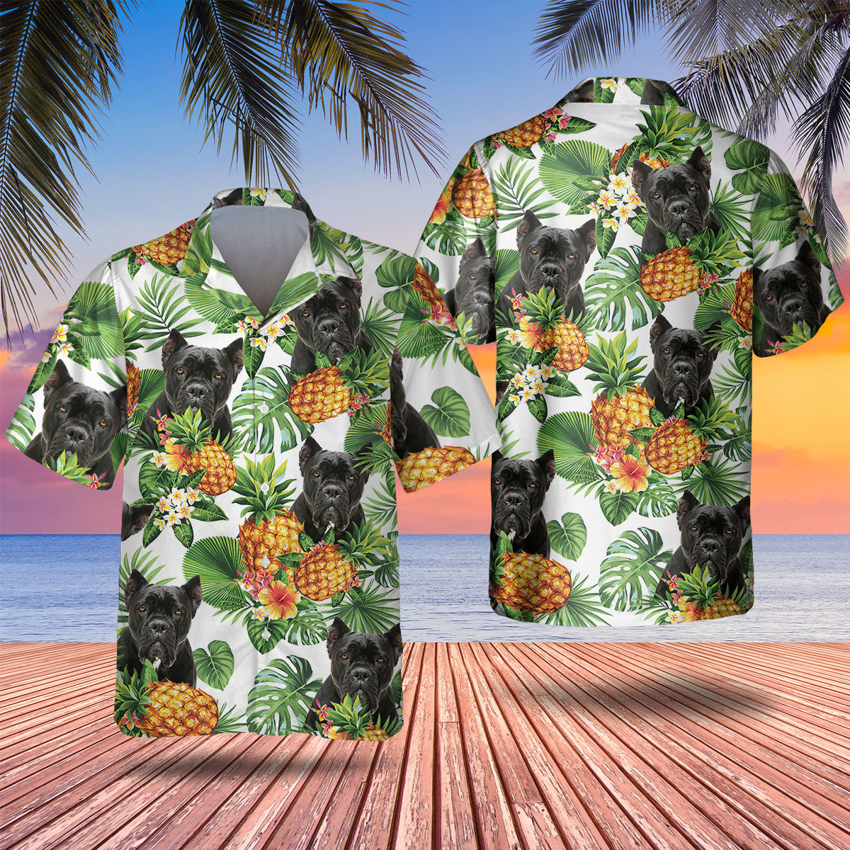 Cane Corso - Tropical Pattern Hawaiian Shirt