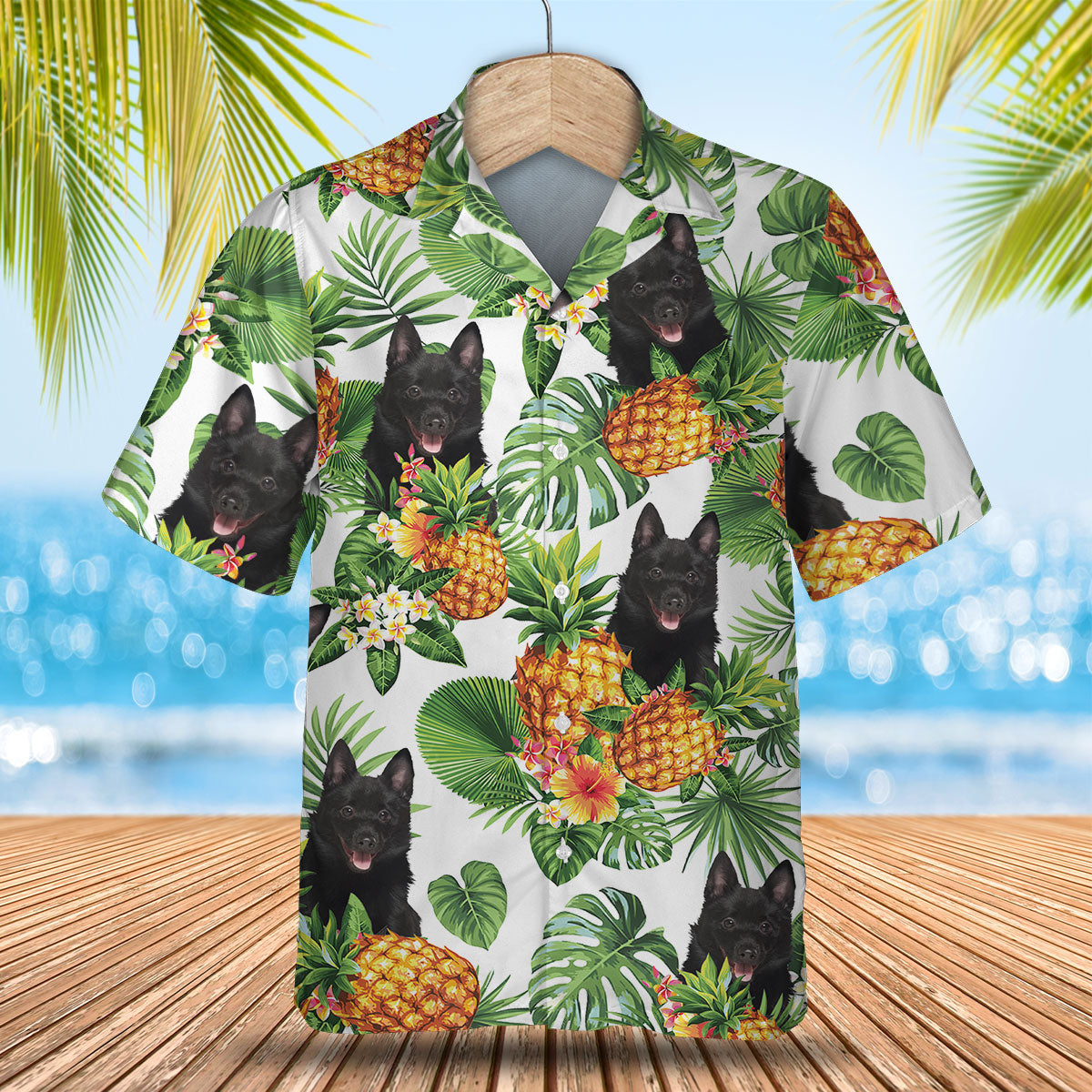Schipperke - Tropical Pattern Hawaiian Shirt