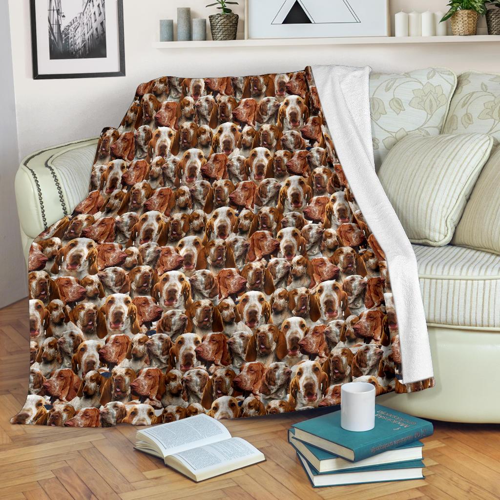 Bracco Italiano Full Face Blanket