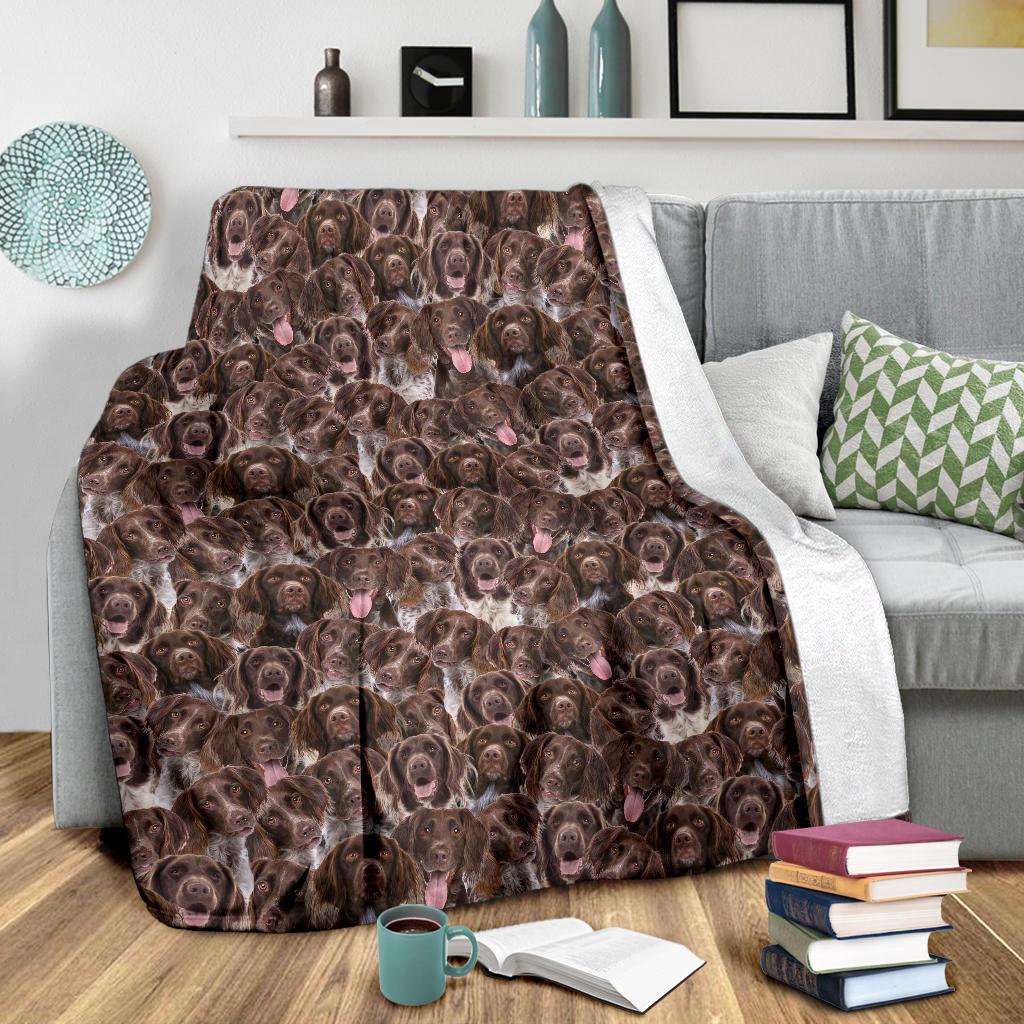 Munsterlander Full Face Blanket