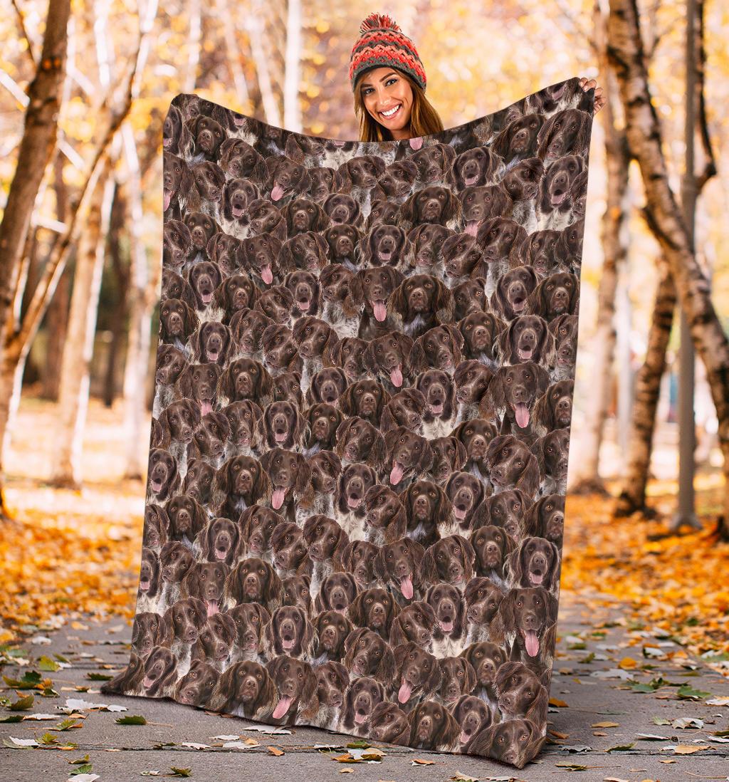 Munsterlander Full Face Blanket