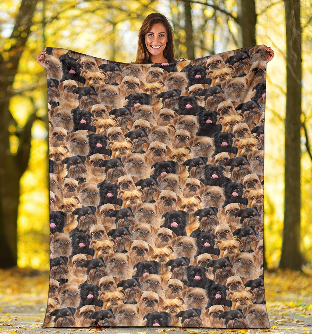 Griffon Bruxellois Full Face Blanket
