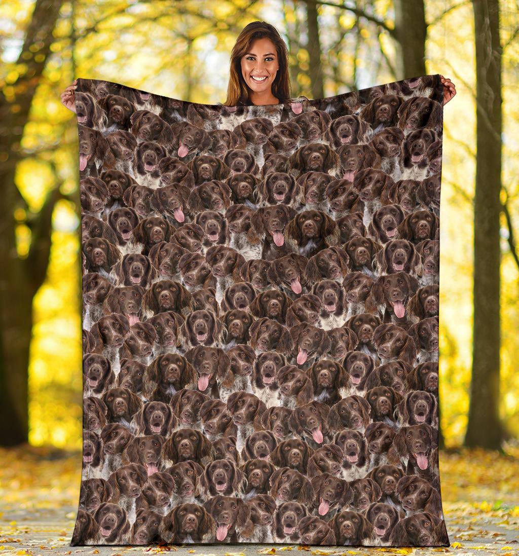 Munsterlander Full Face Blanket