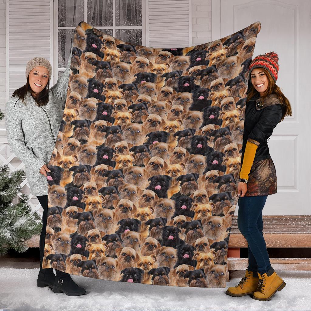 Griffon Bruxellois Full Face Blanket