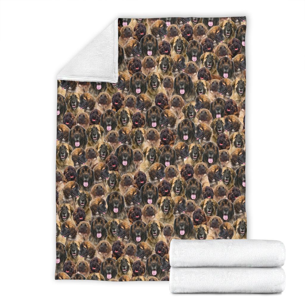 Leonberger Full Face Blanket