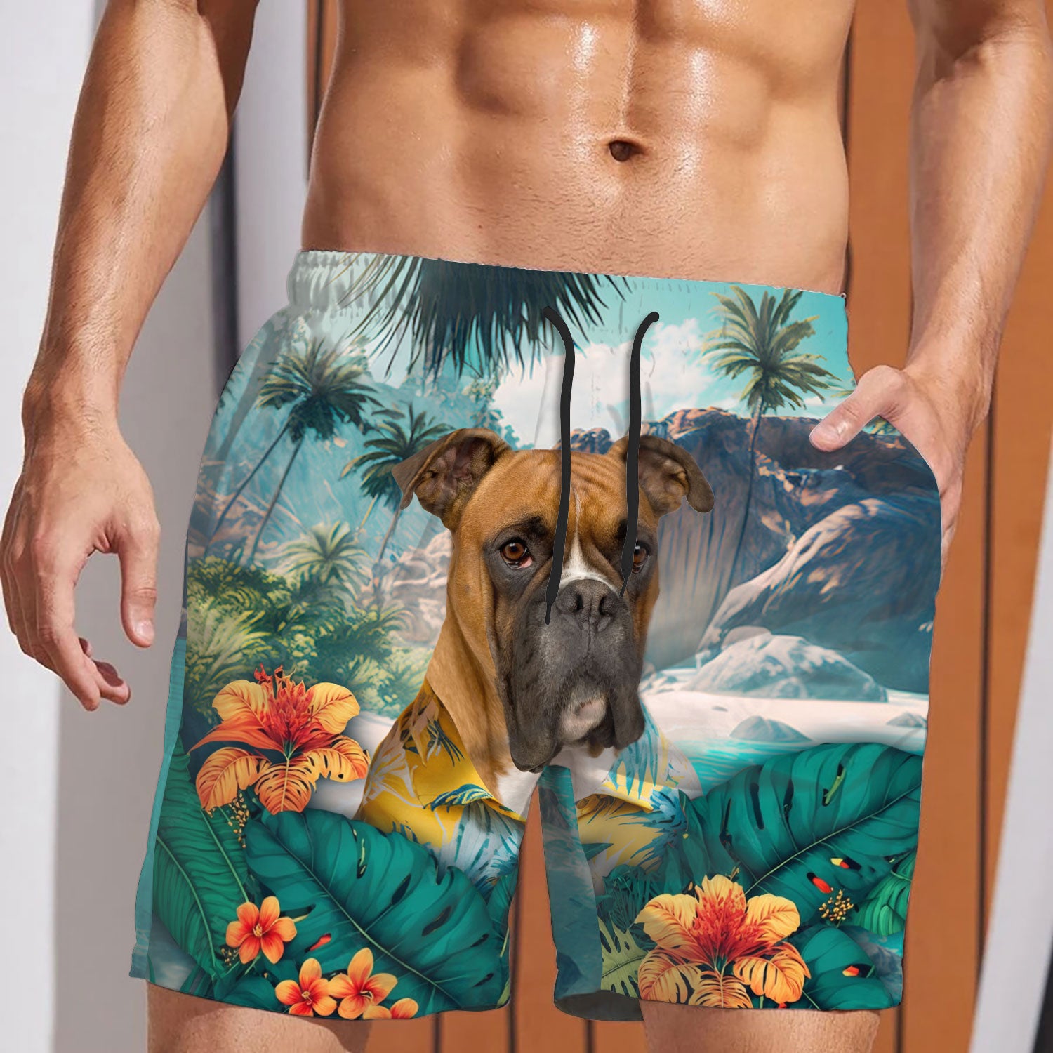 Boxer - 3D Men's Beach Short