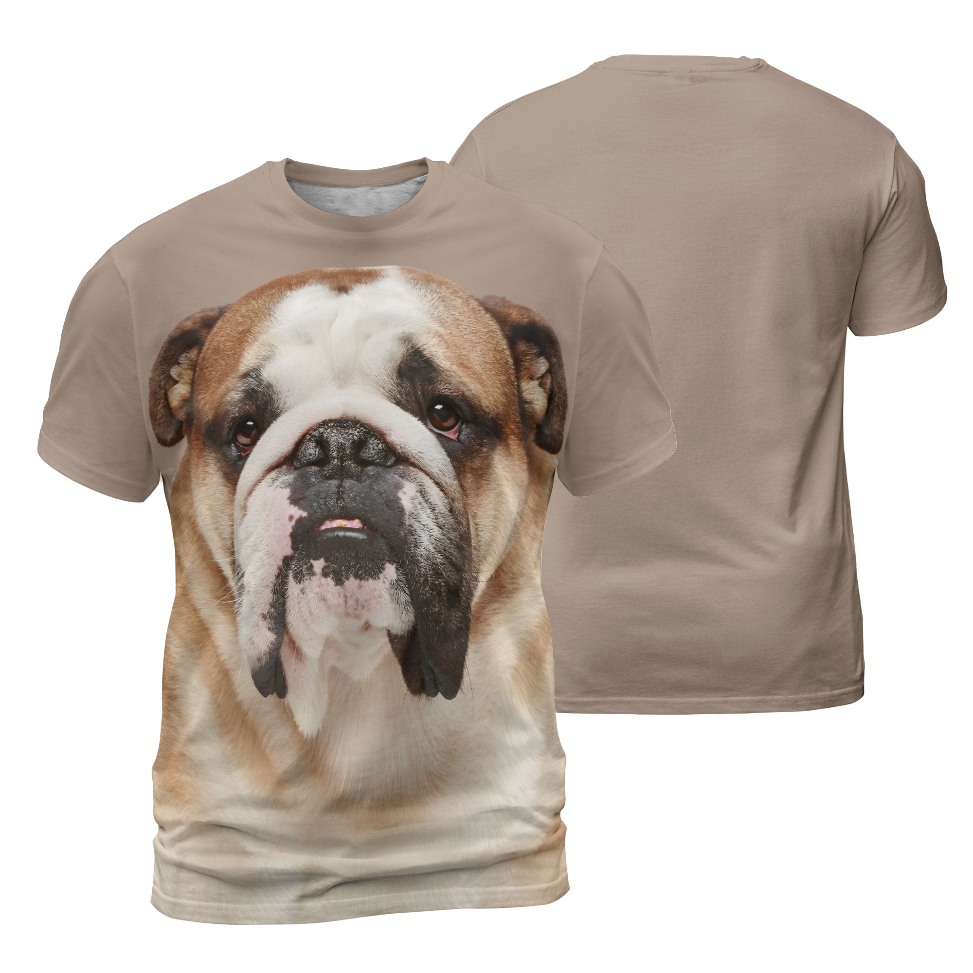 English Bulldog 2 - 3D Graphic T-Shirt