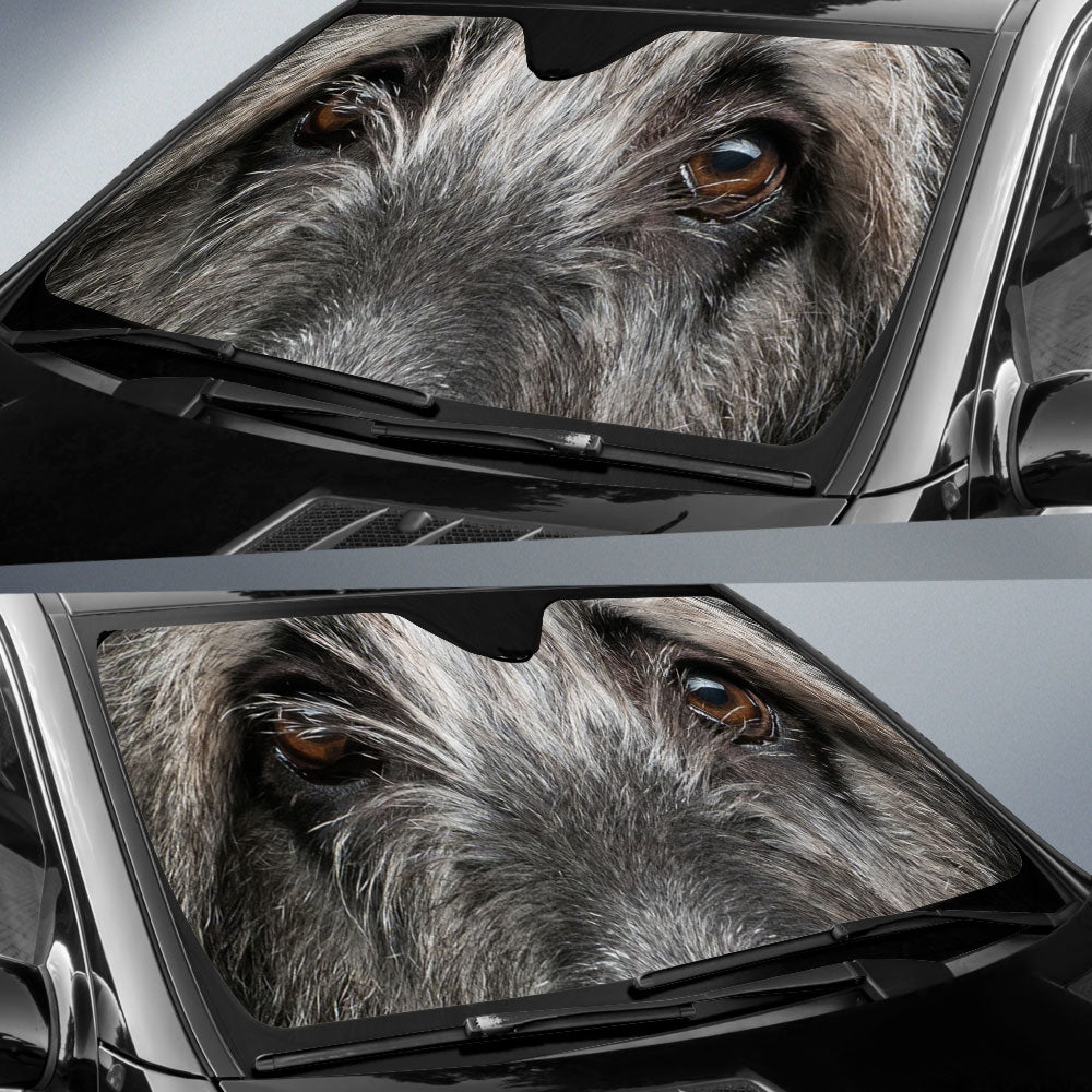 Irish wolfhound Eyes Car Sun Shade 94