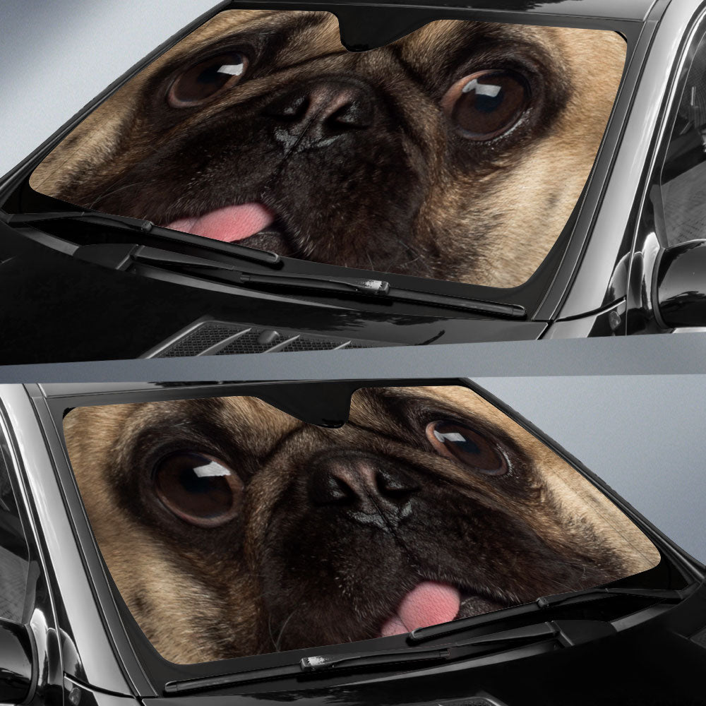 Pug Eyes Car Sun Shade 94