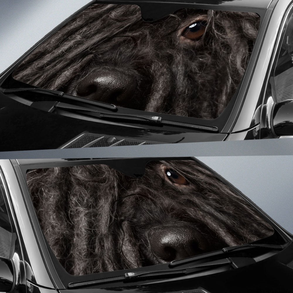 Puli dog Eyes Car Sun Shade 94