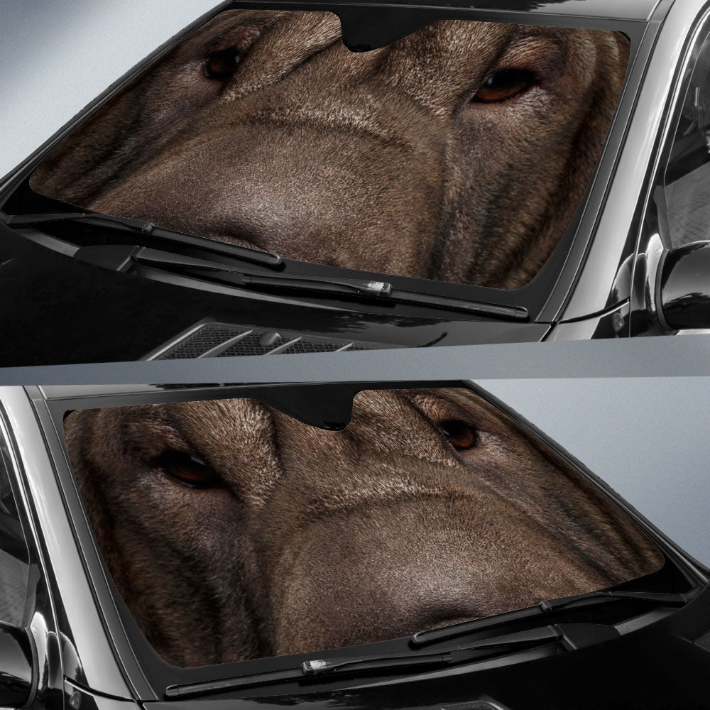 Shar pei Eyes Car Sun Shade 94
