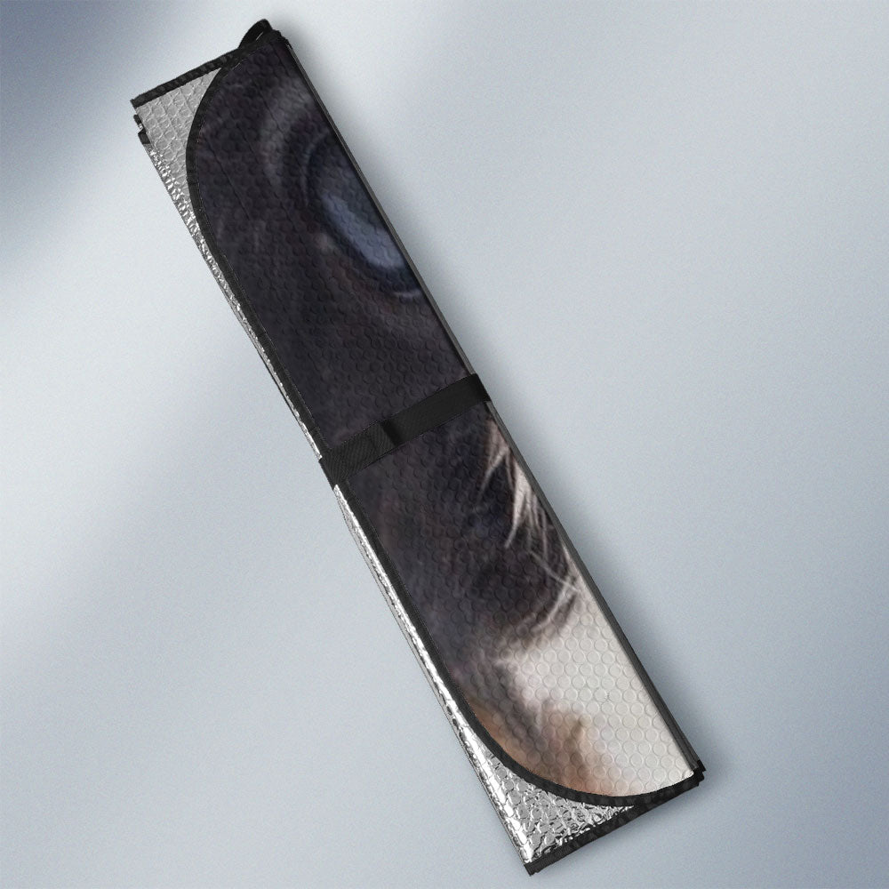 Bernedoodle Eyes Car Sun Shade 94