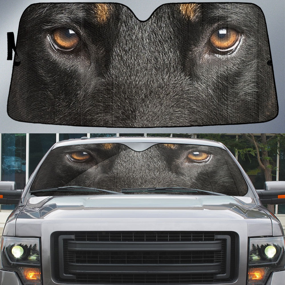 Beauceron Eyes Car Sun Shade 94