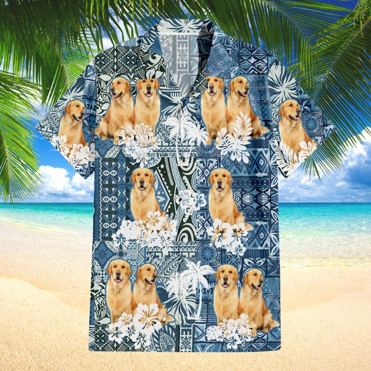 Golden Retriever 2 Hawaiian Shirt TD01