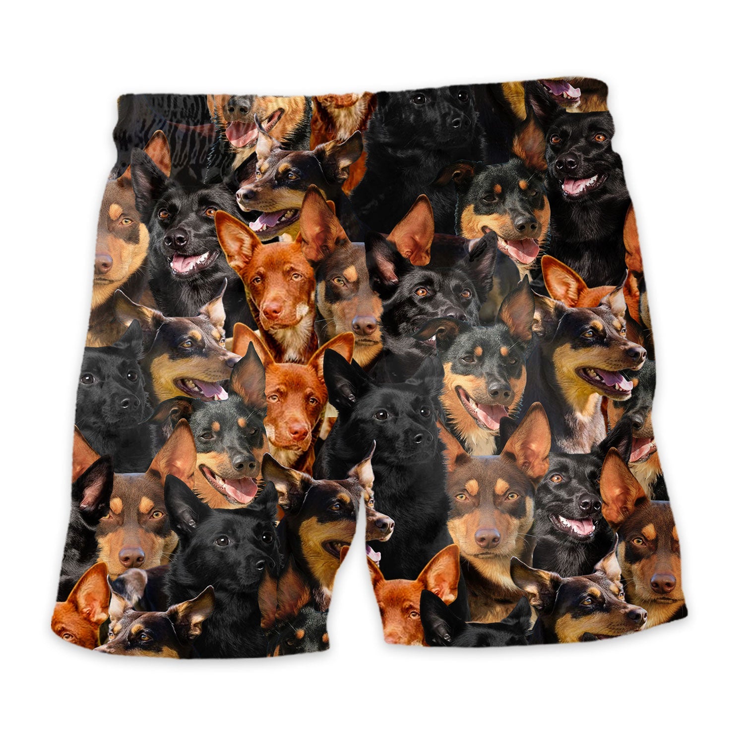 Australian Kelpie Full Face Hawaiian Shirt & Short