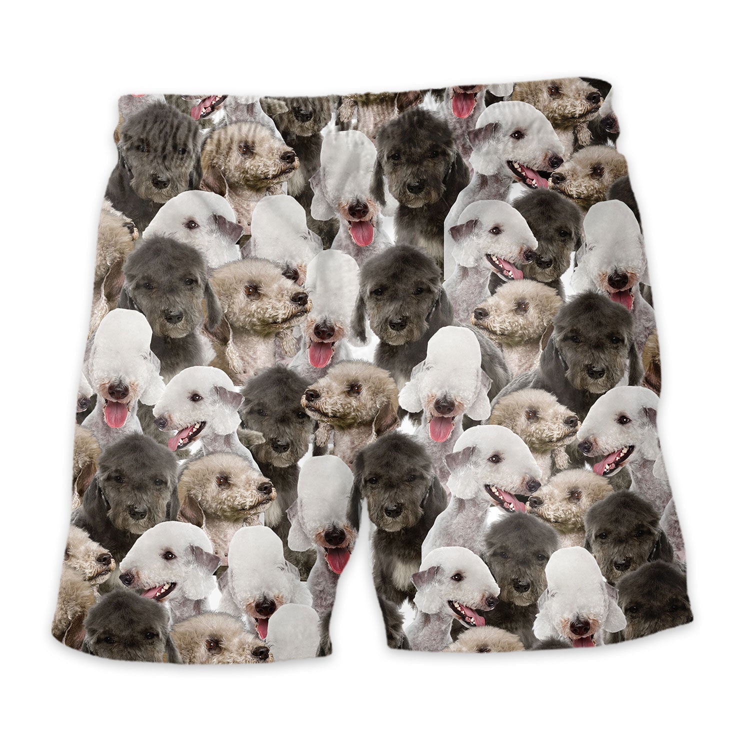 Bedlington Terrier Full Face Hawaiian Shirt & Short