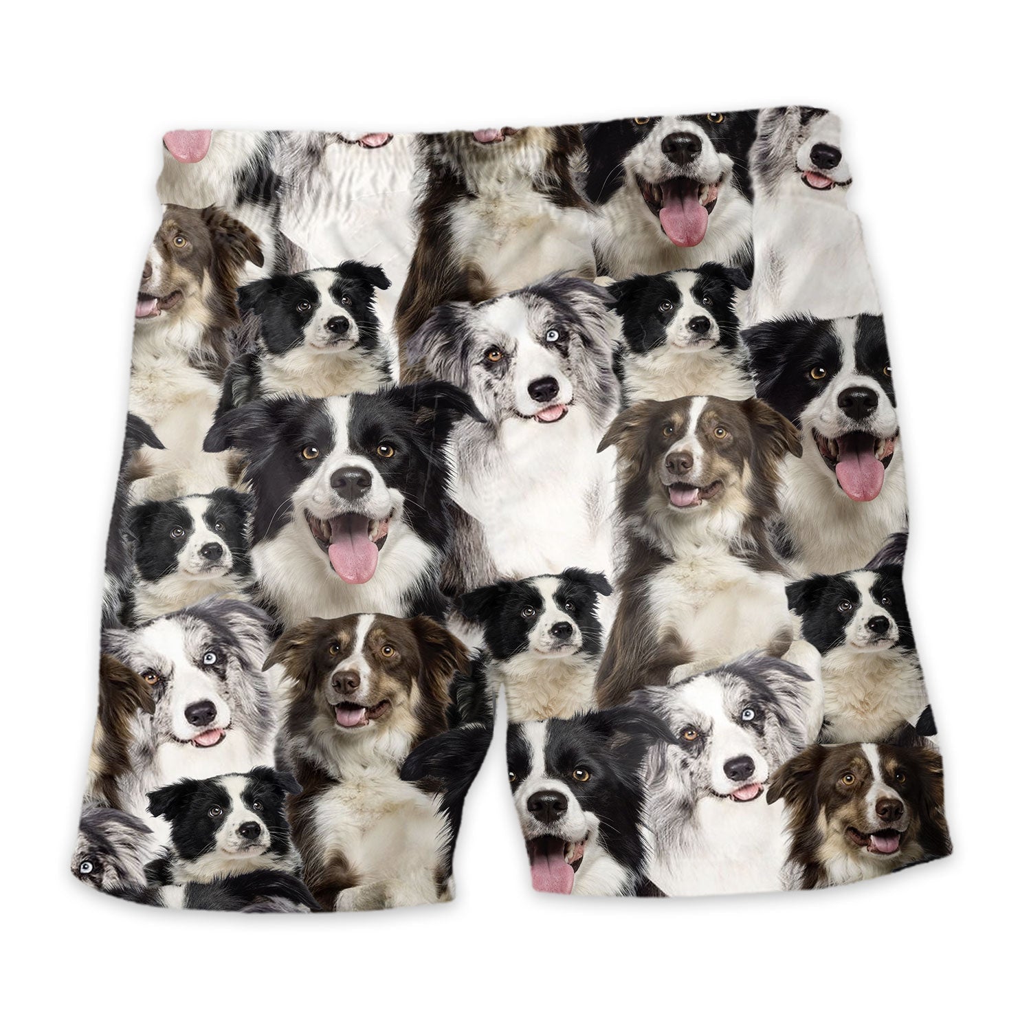 Border Collie Full Face Hawaiian Shirt & Short