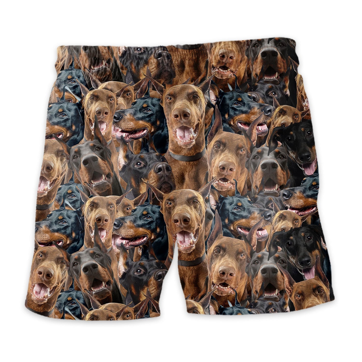 Doberman Pinscher Full Face Hawaiian Shirt & Short