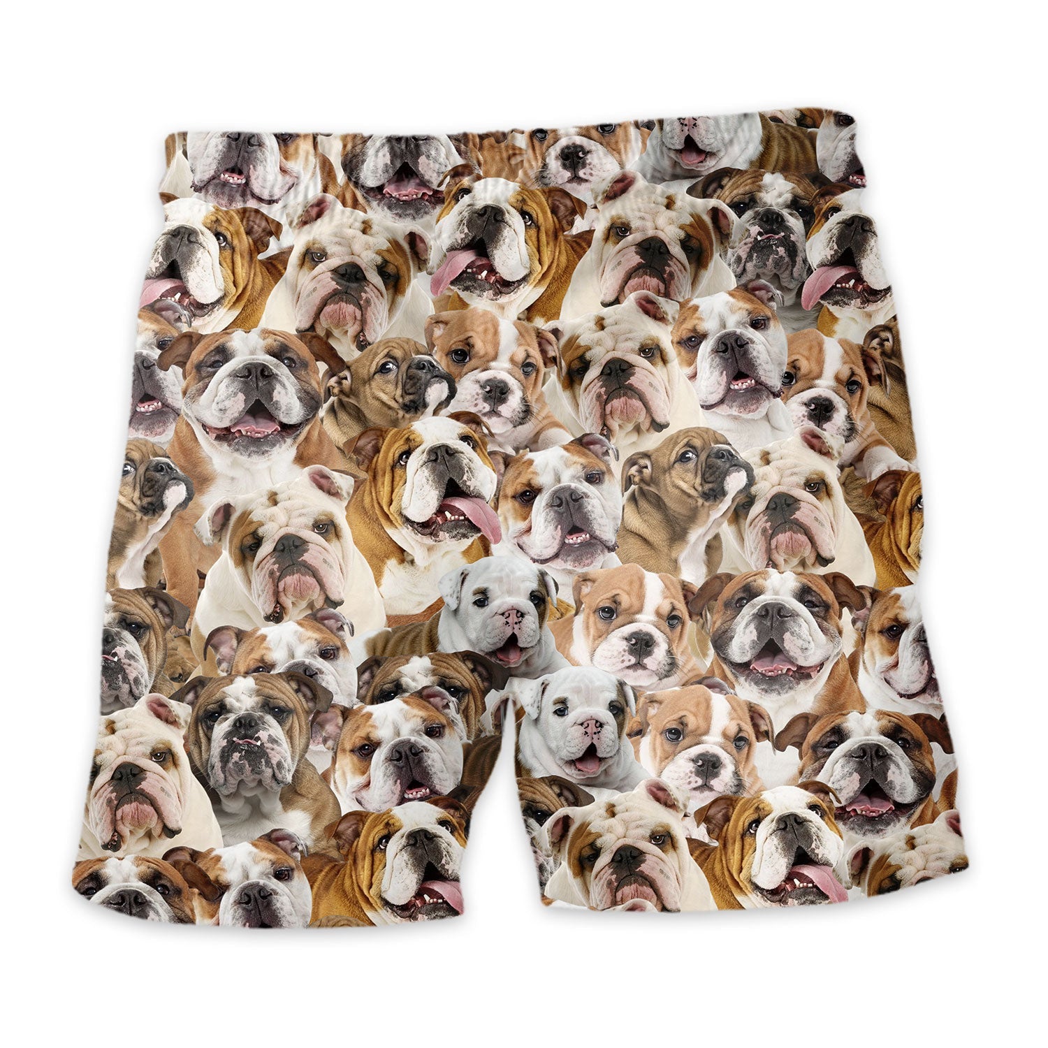 English Bulldog Full Face Hawaiian Shirt & Short