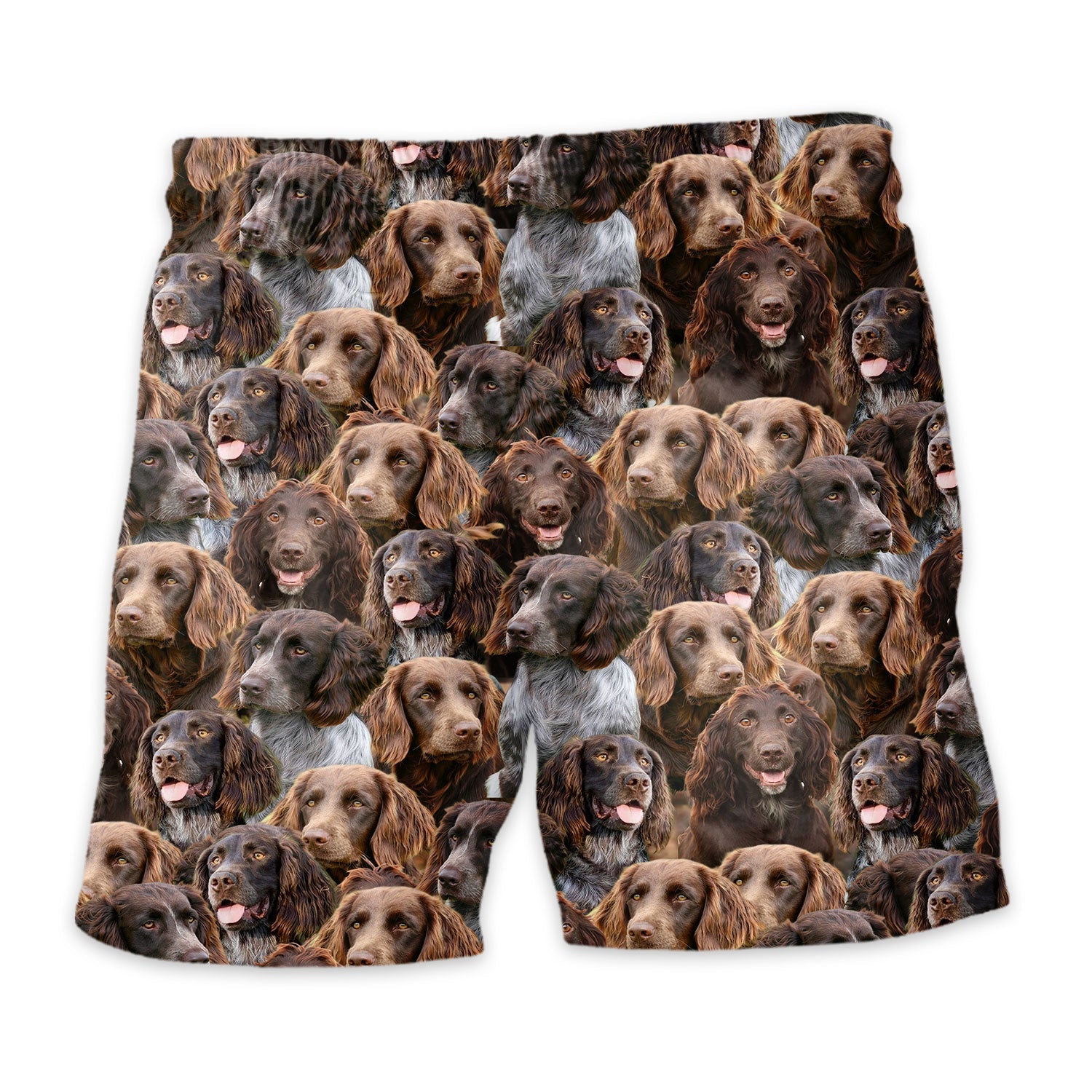 German Spaniel - Golden Retriever Full Face Hawaiian Shirt & Short