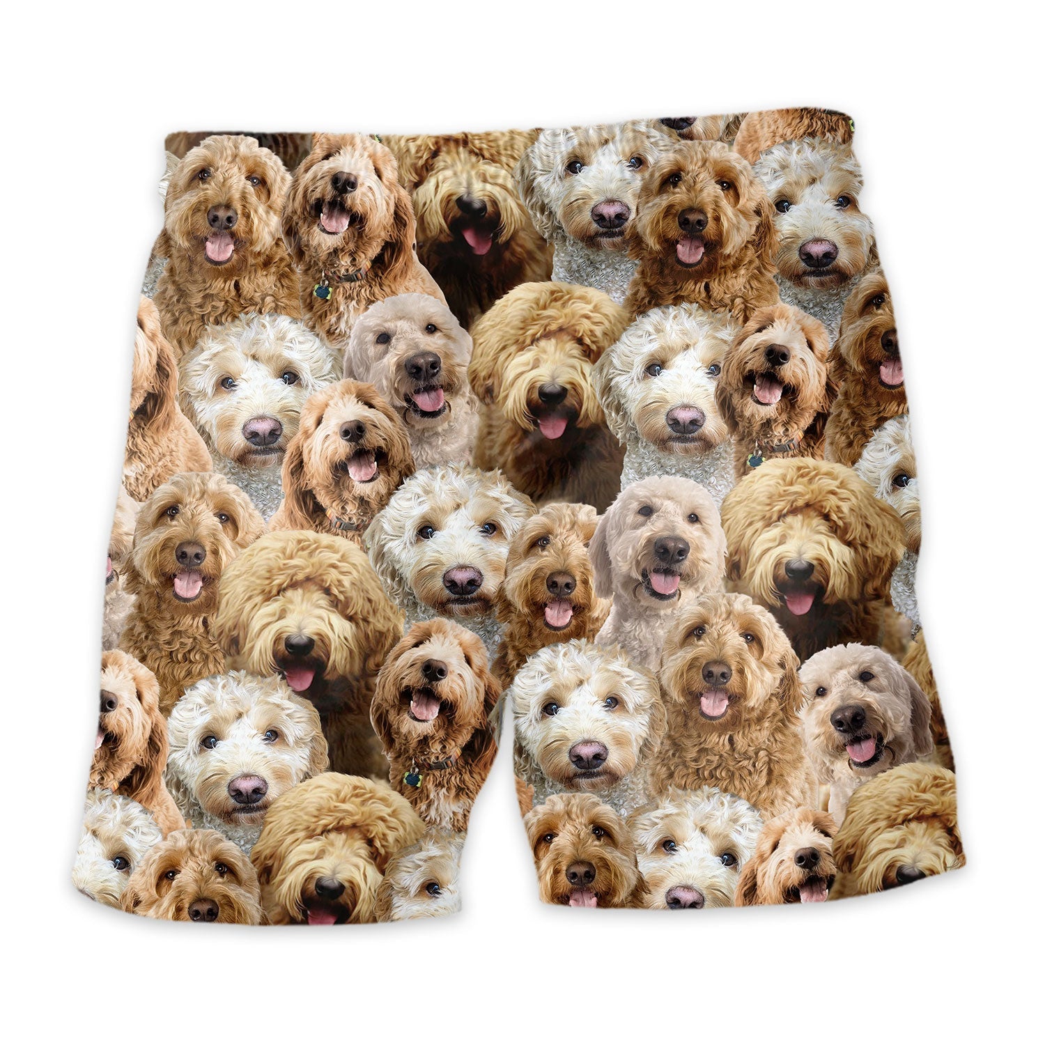 Goldendoodle Full Face Hawaiian Shirt & Short