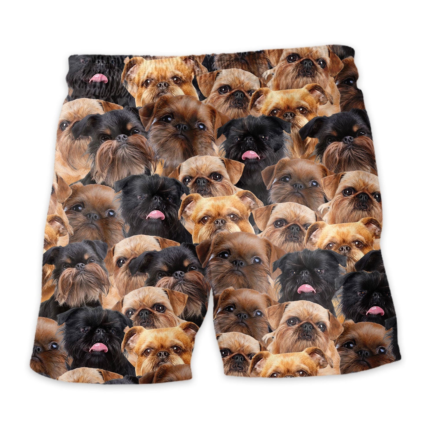 Griffon Bruxellois Full Full Face Hawaiian Shirt & Short