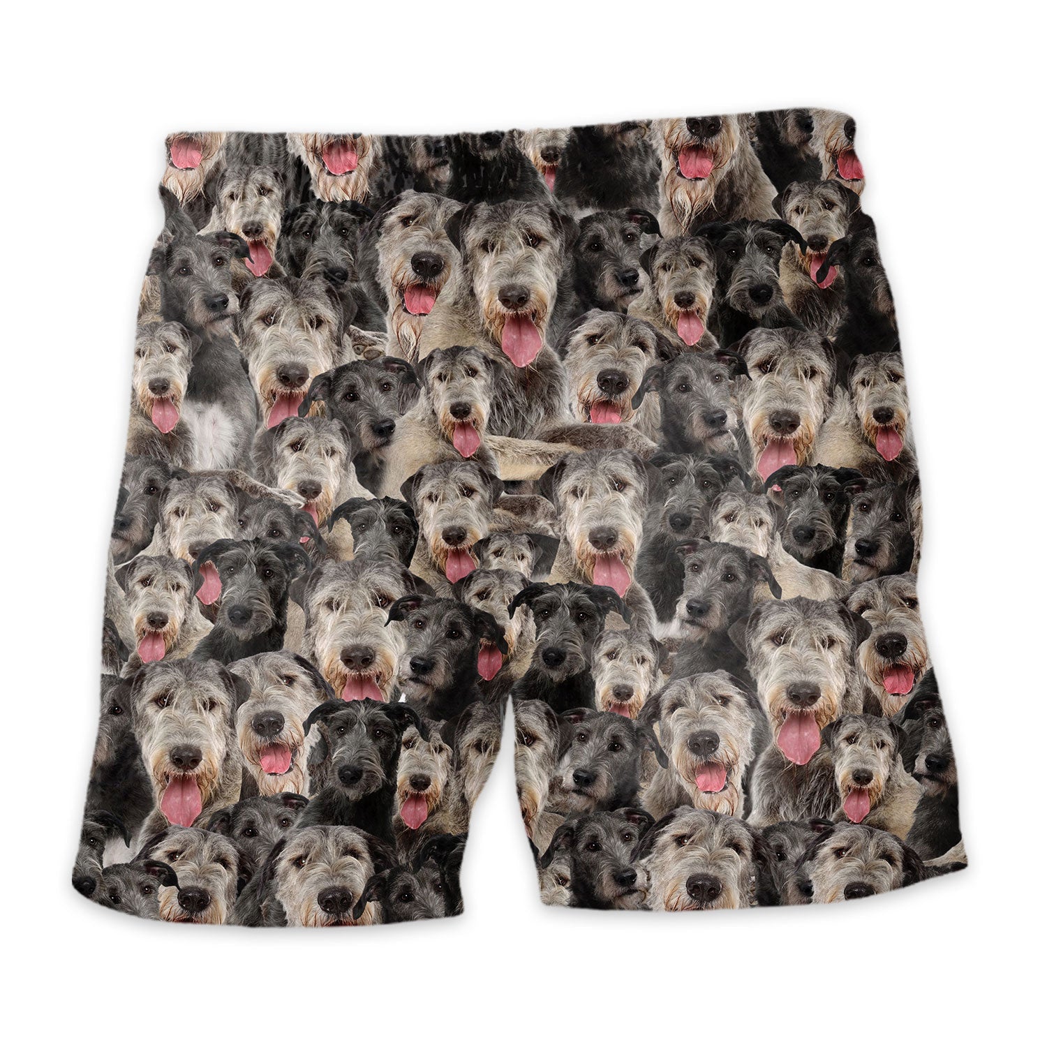Irish Wolfhound Full Face Hawaiian Shirt & Short