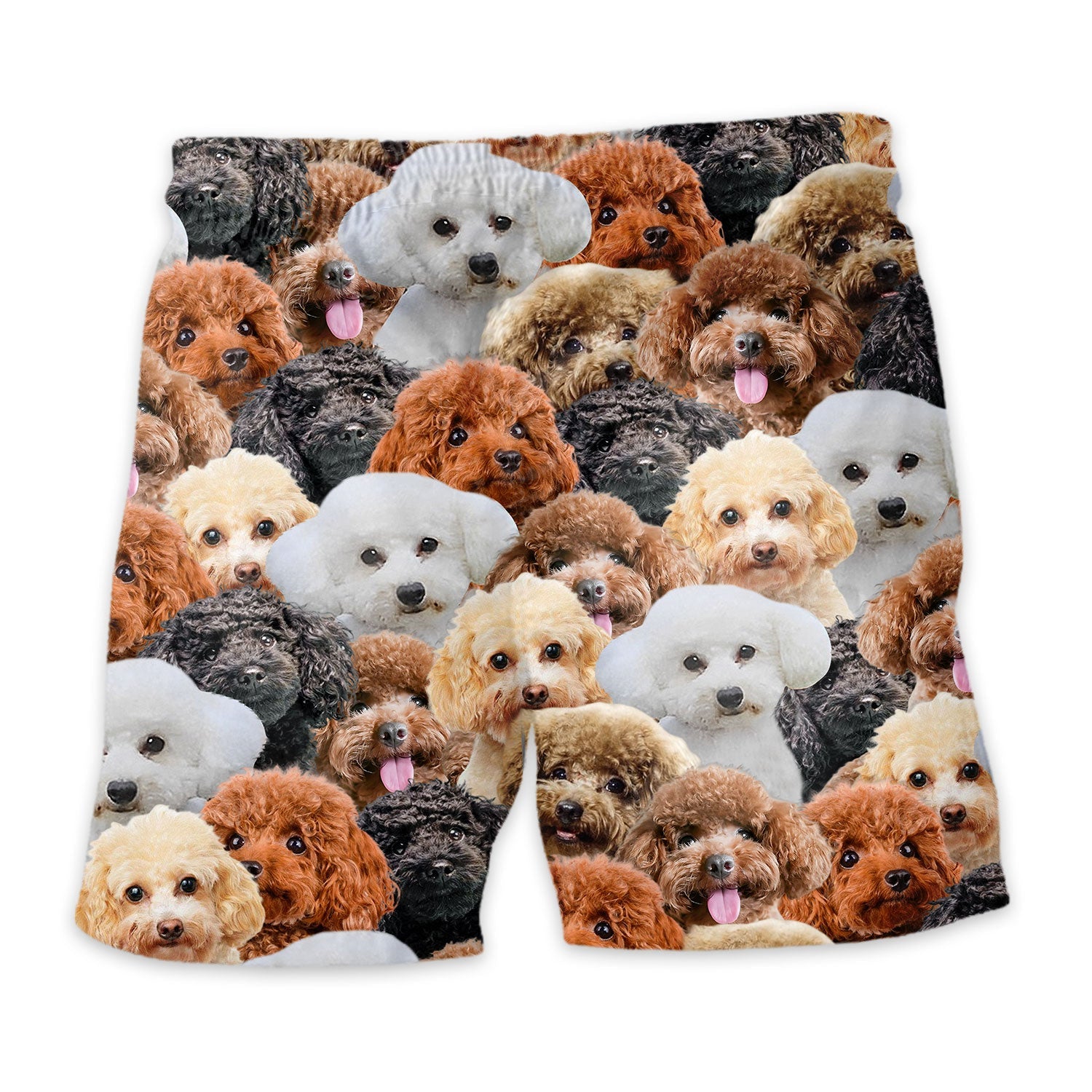Poodle Full Face Hawaiian Shirt & Short