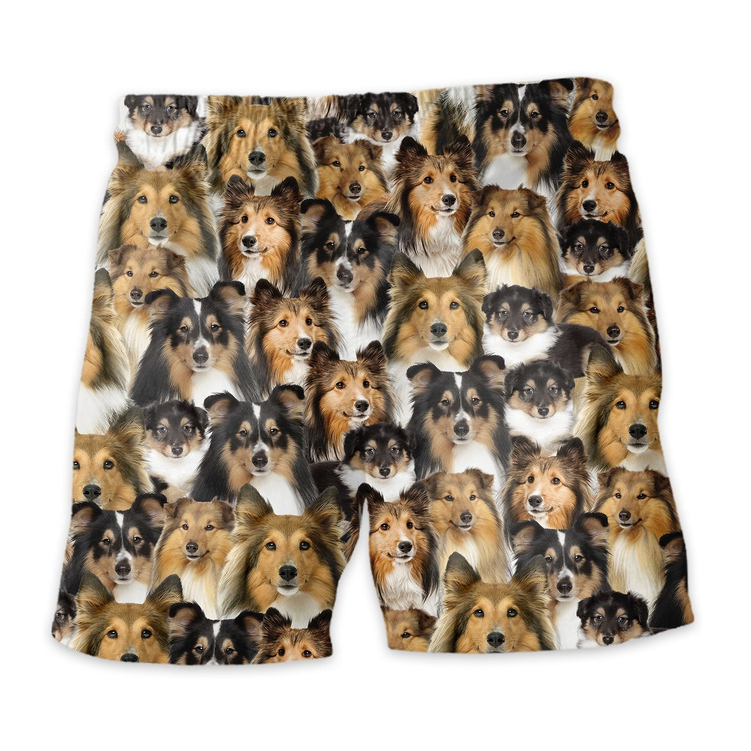 Shetland Sheepdog Full Face Hawaiian Shirt & Short