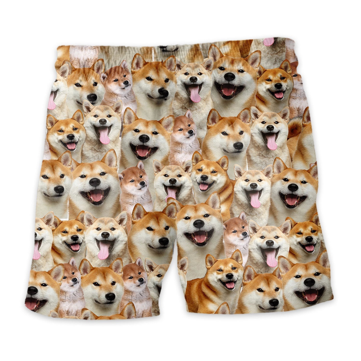 Shiba Inu Full Face Hawaiian Shirt & Short