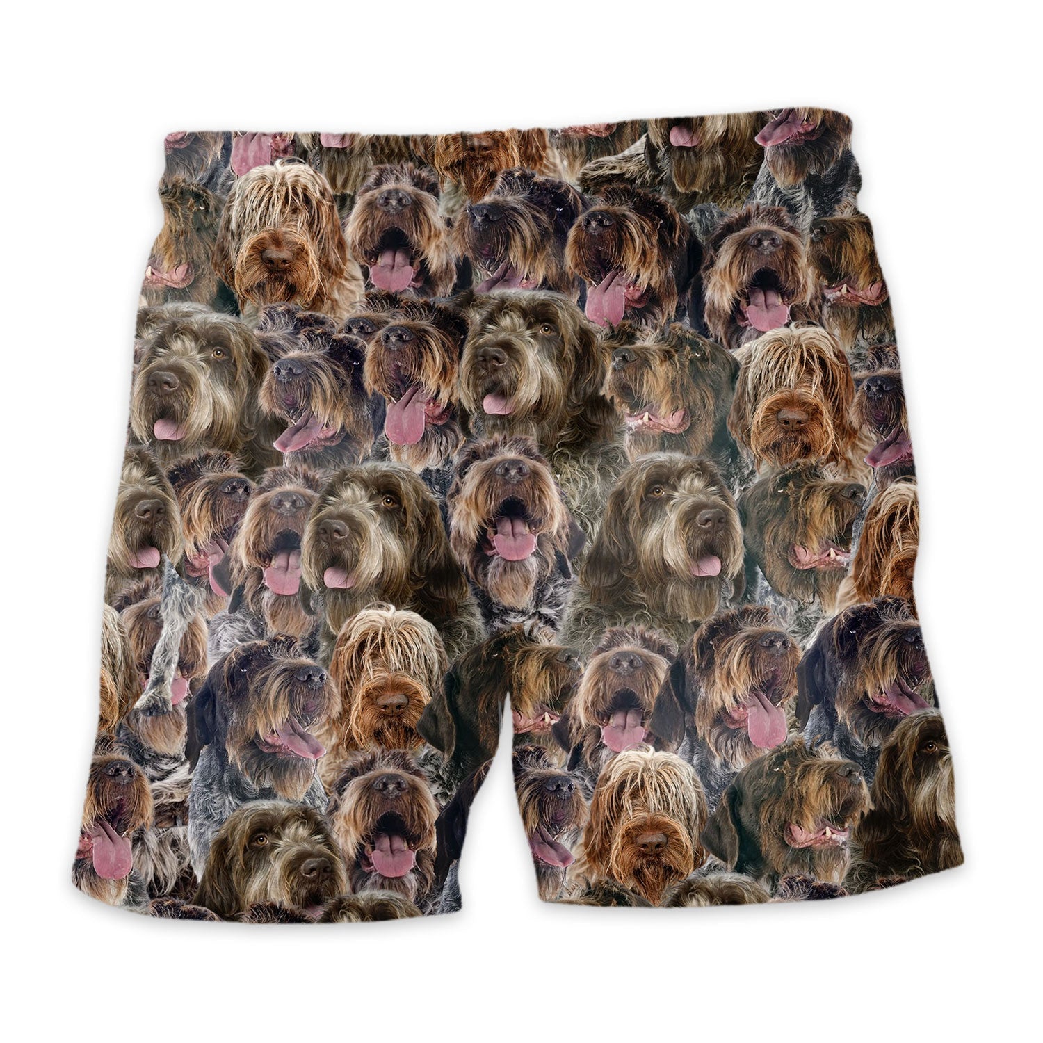Wirehaired Pointing Griffo Full Face Hawaiian Shirt & Short