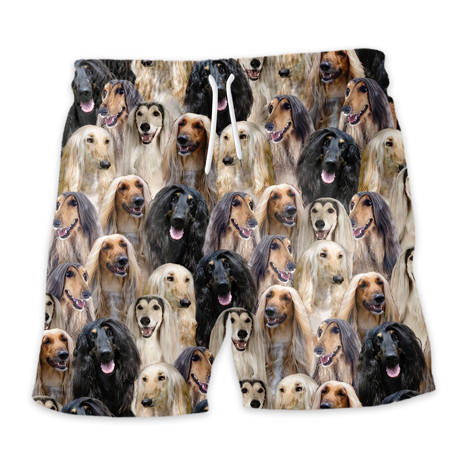 Afghan Hound Full Face Hawaiian Shirt & Short