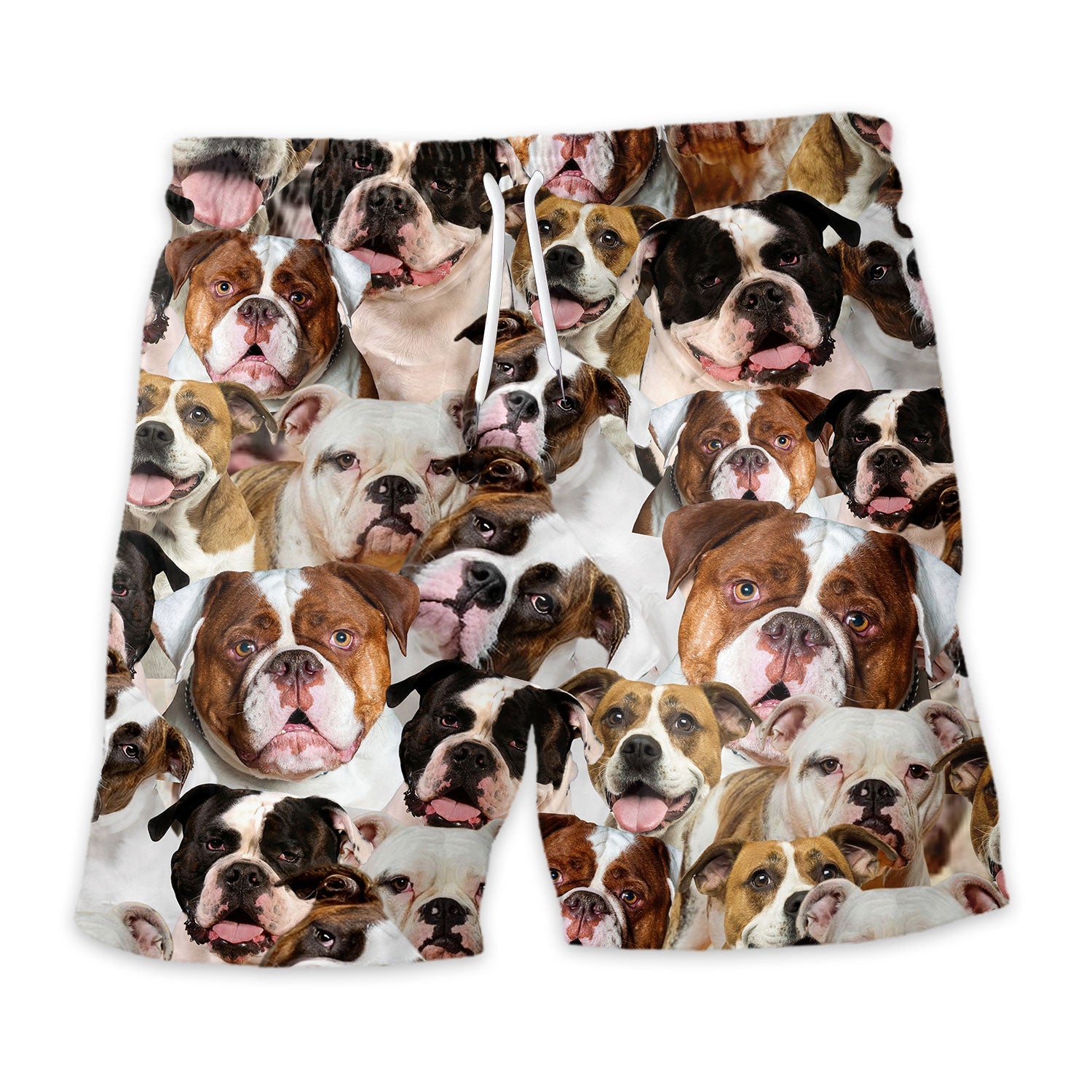 American Bulldog 1 Full Face Hawaiian Shirt & Short