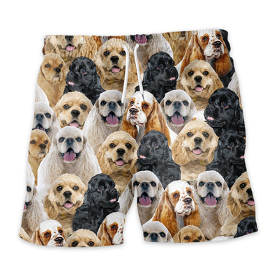 American Cocker Spaniel Full Face Hawaiian Shirt & Short