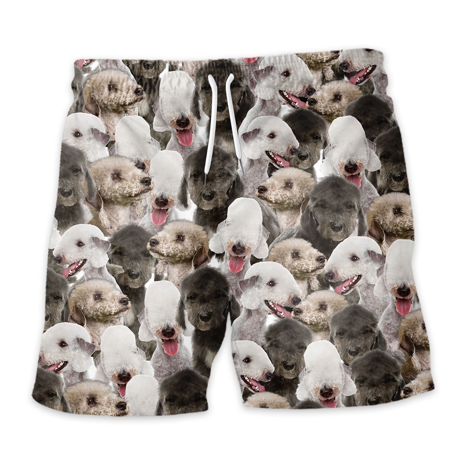 Bedlington Terrier Full Face Hawaiian Shirt & Short
