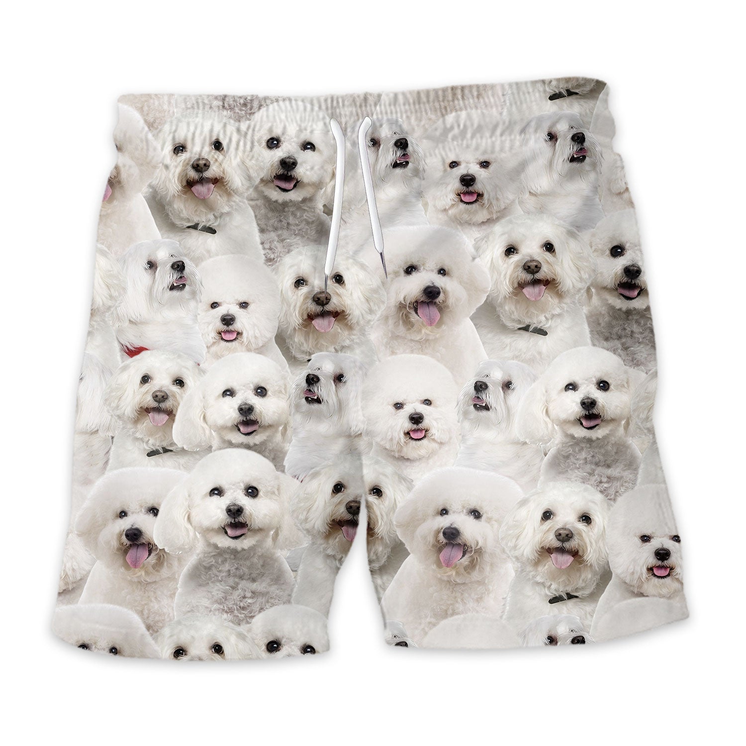 Bichon Frise Full Face Hawaiian Shirt & Short