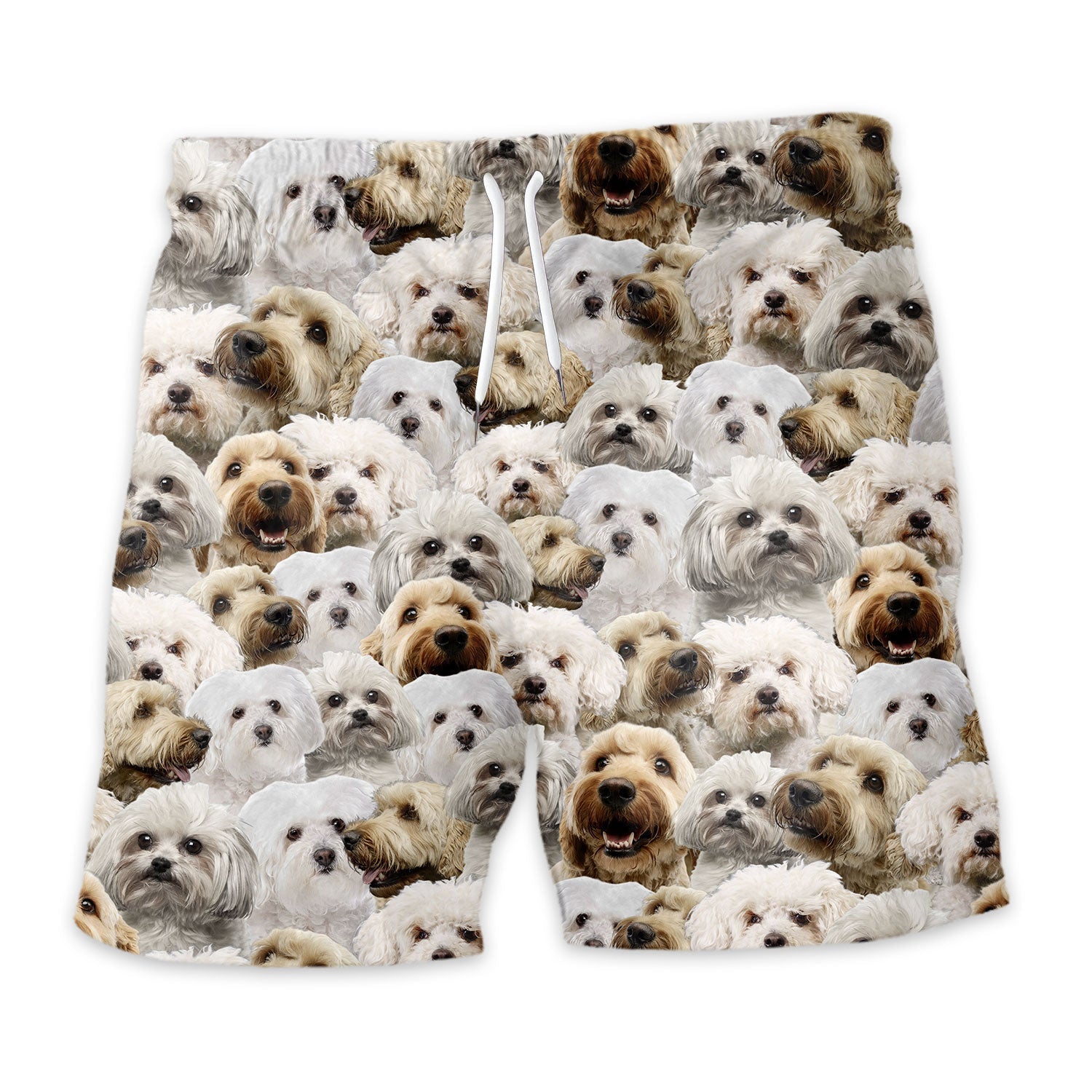Bolognese Dog Full Face Hawaiian Shirt & Short