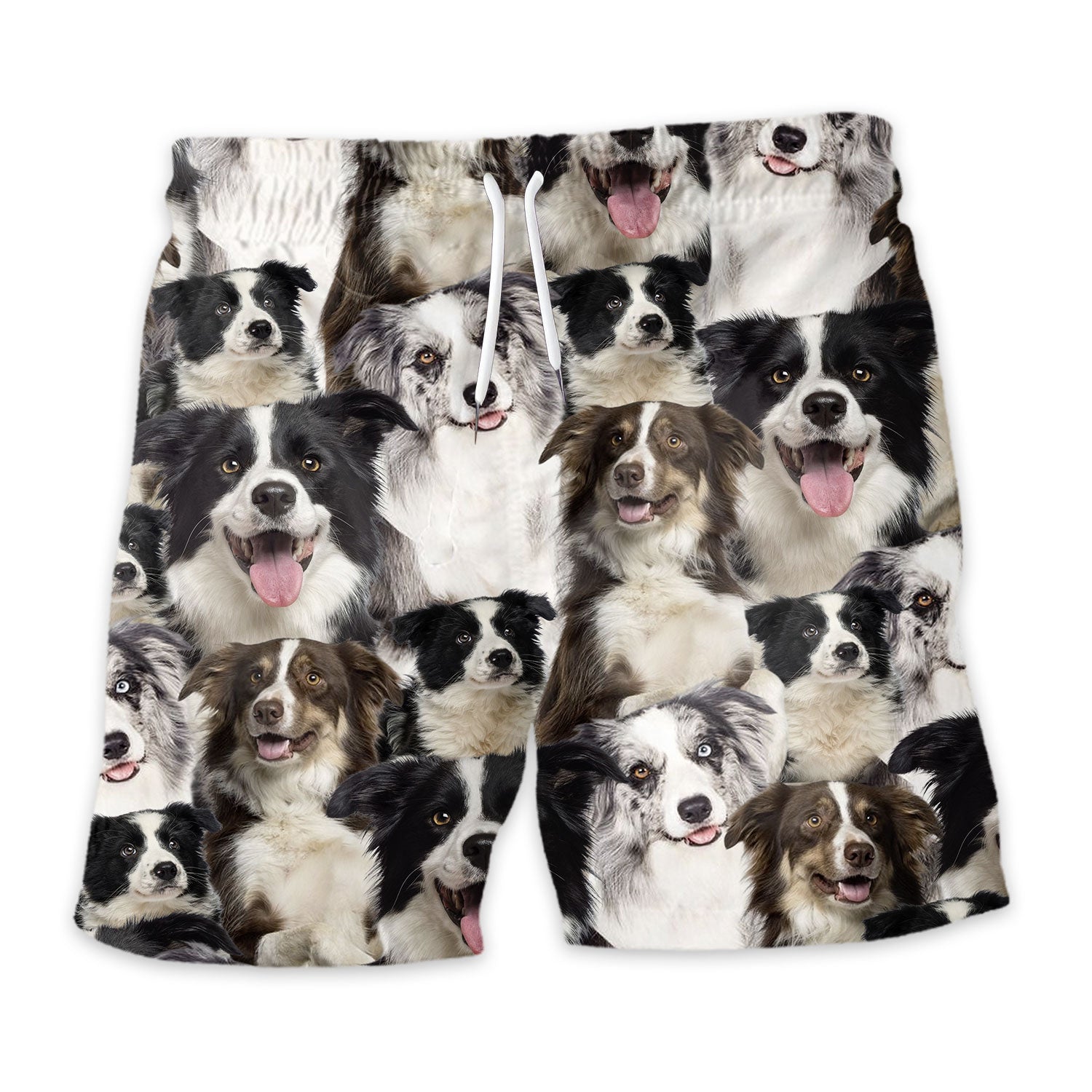 Border Collie Full Face Hawaiian Shirt & Short