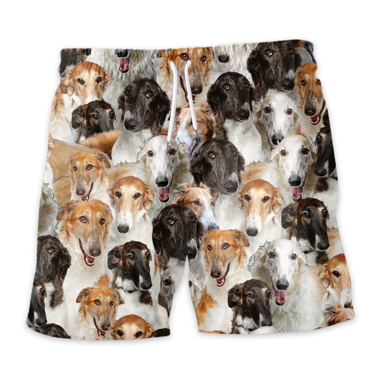 Borzoi Full Face Hawaiian Shirt & Short