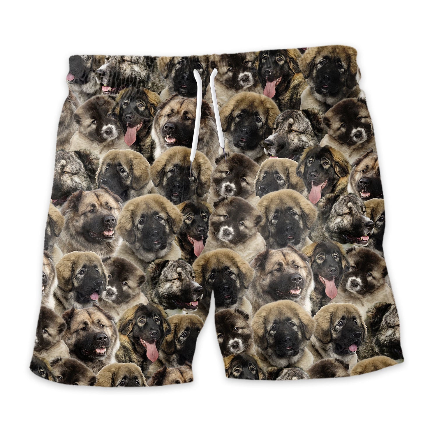 Caucasian Shepherd Dog Full Face Hawaiian Shirt & Short