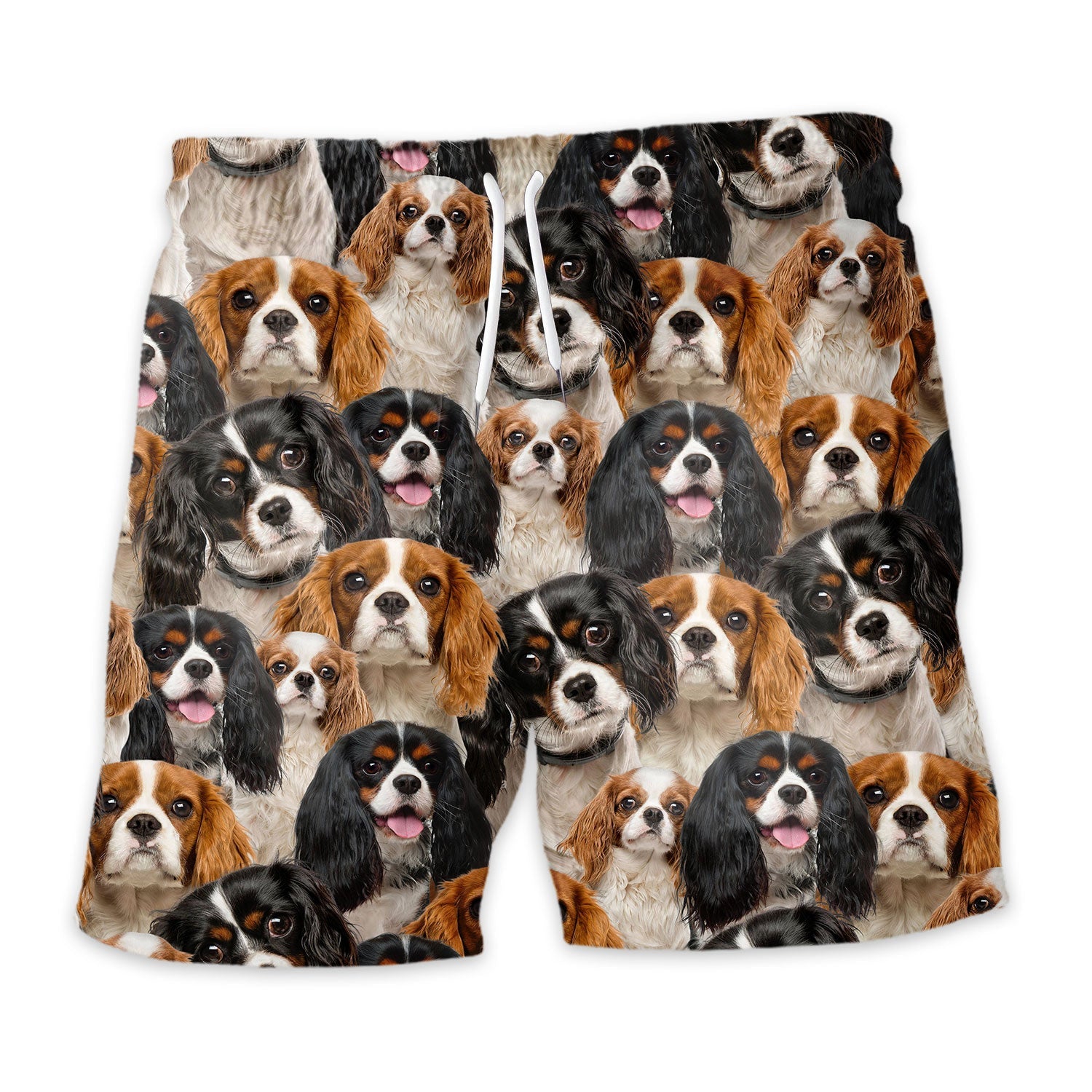 Cavalier King Charles Spaniel Full Face Hawaiian Shirt & Short