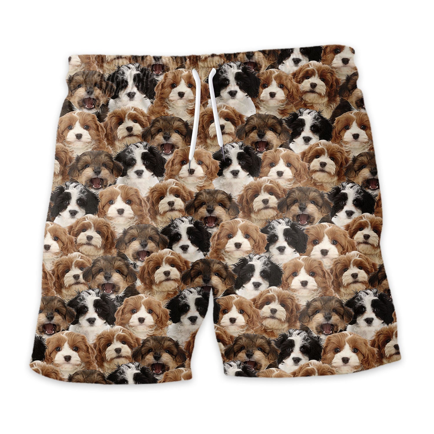 Cavapoo Full Face Hawaiian Shirt & Short