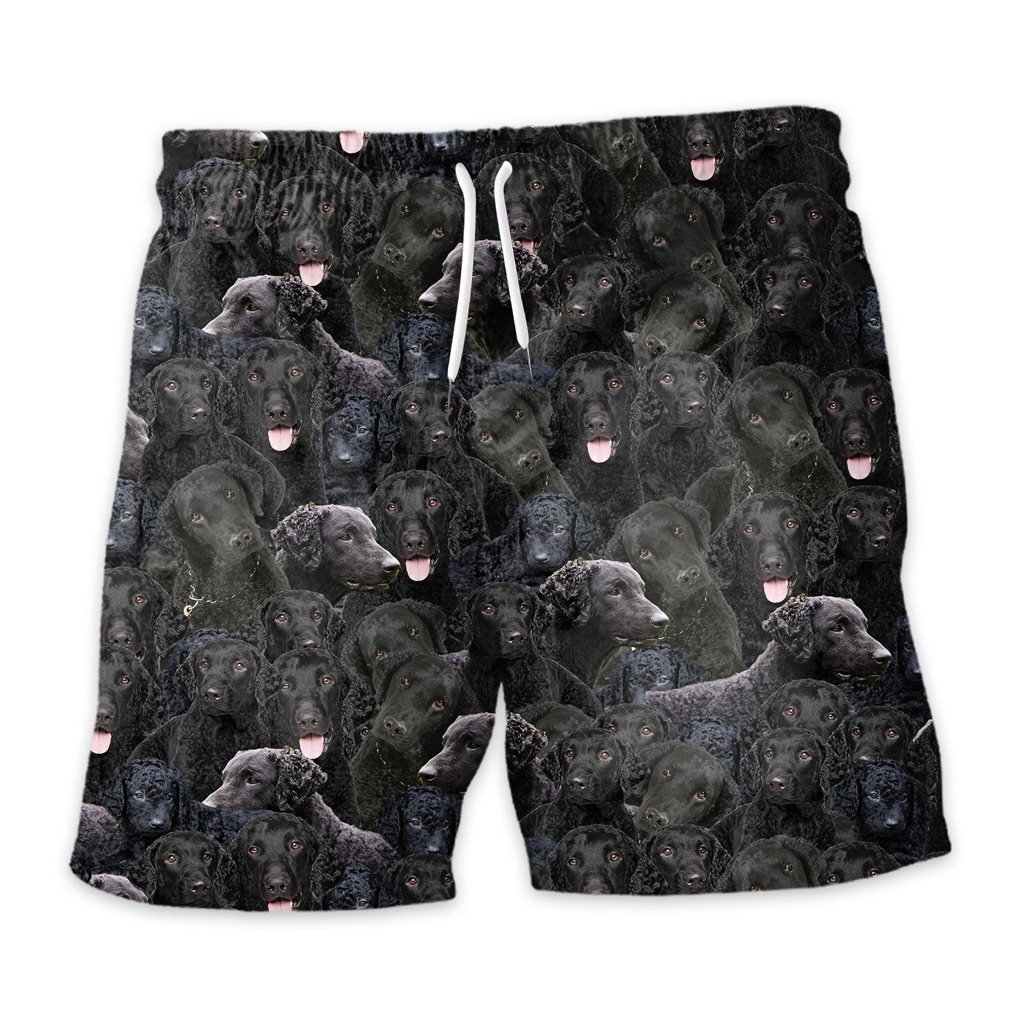 Curly Coated Retriever Full Face Hawaiian Shirt & Short