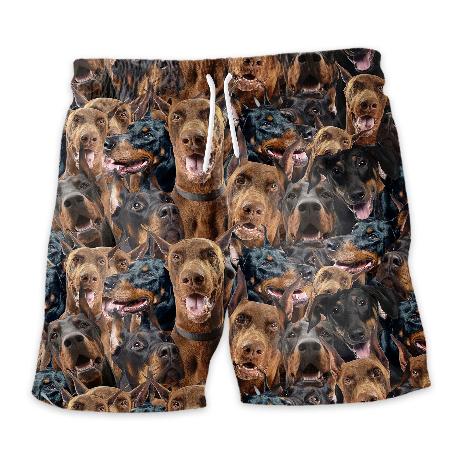 Doberman Pinscher Full Face Hawaiian Shirt & Short