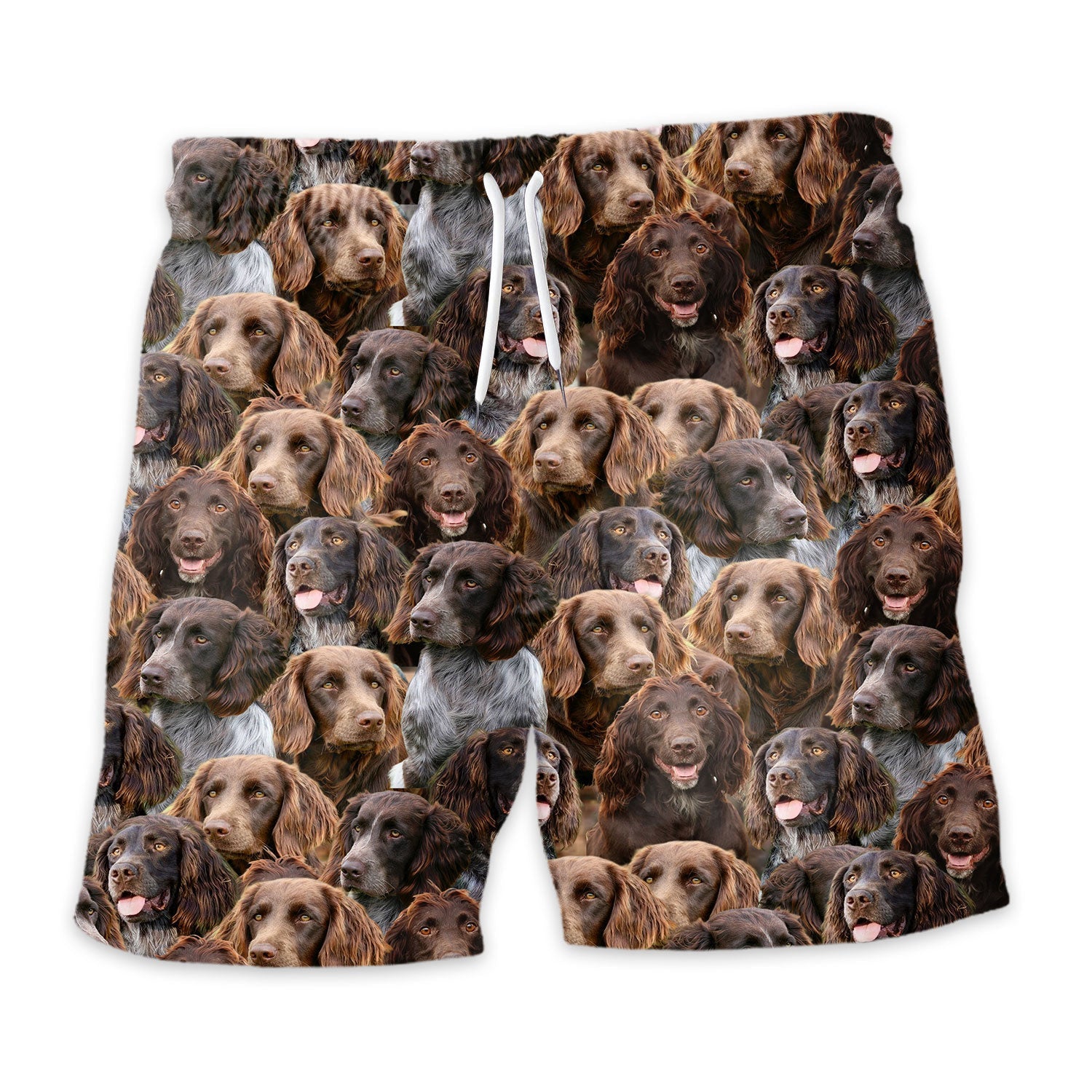 German Spaniel - Golden Retriever Full Face Hawaiian Shirt & Short