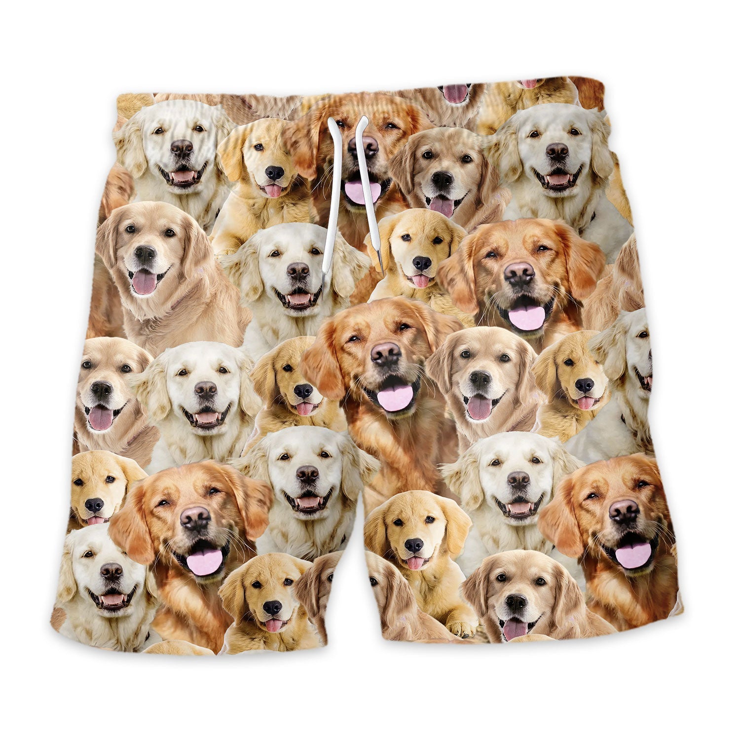 Golden Retriever Full Face Hawaiian Shirt & Short
