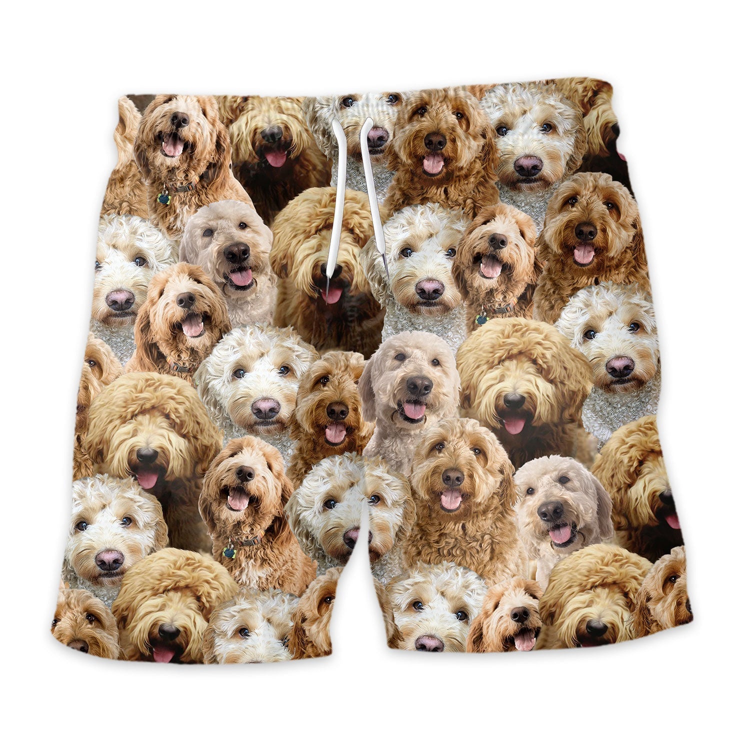 Goldendoodle Full Face Hawaiian Shirt & Short