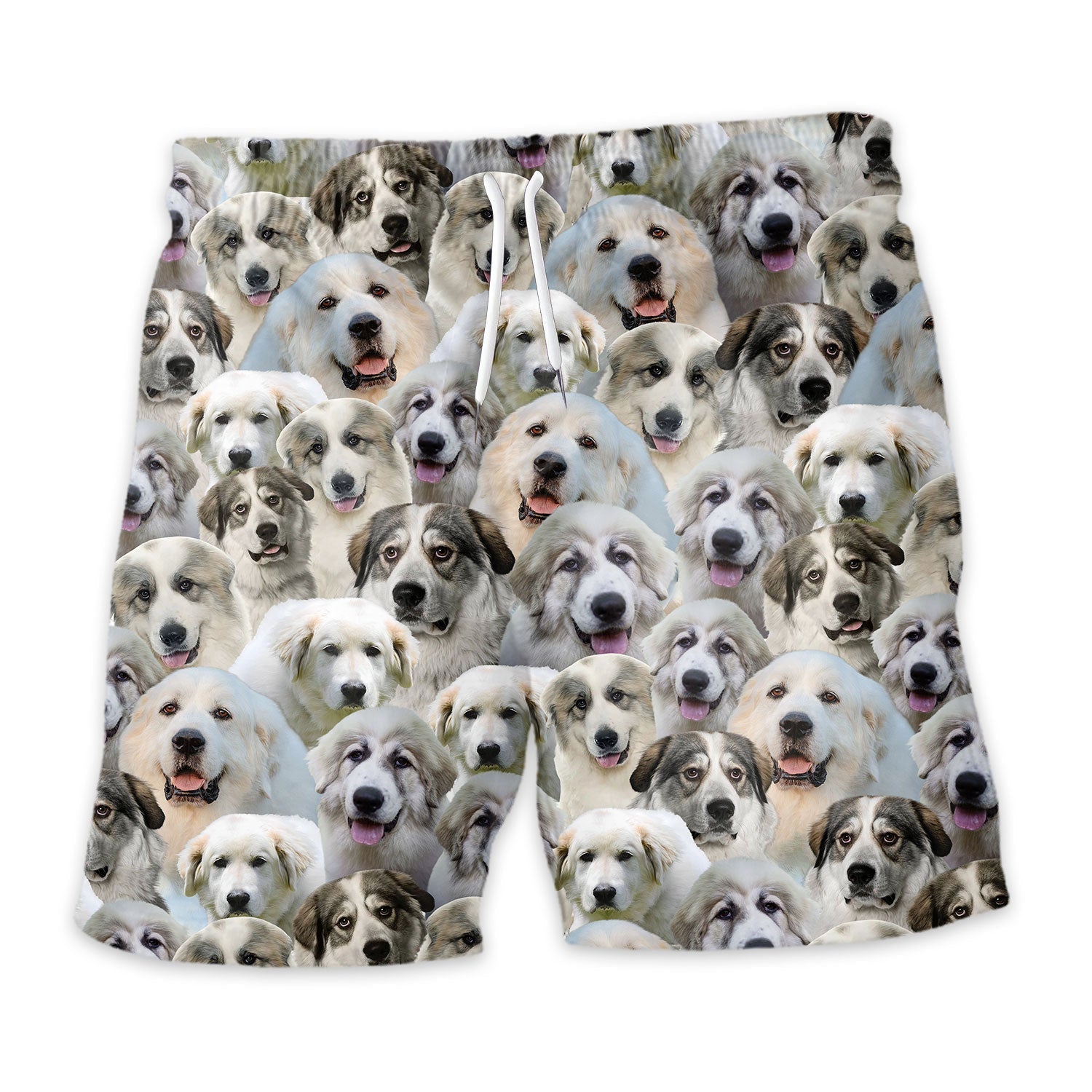 Great Pyrenees Full Full Face Hawaiian Shirt & Short