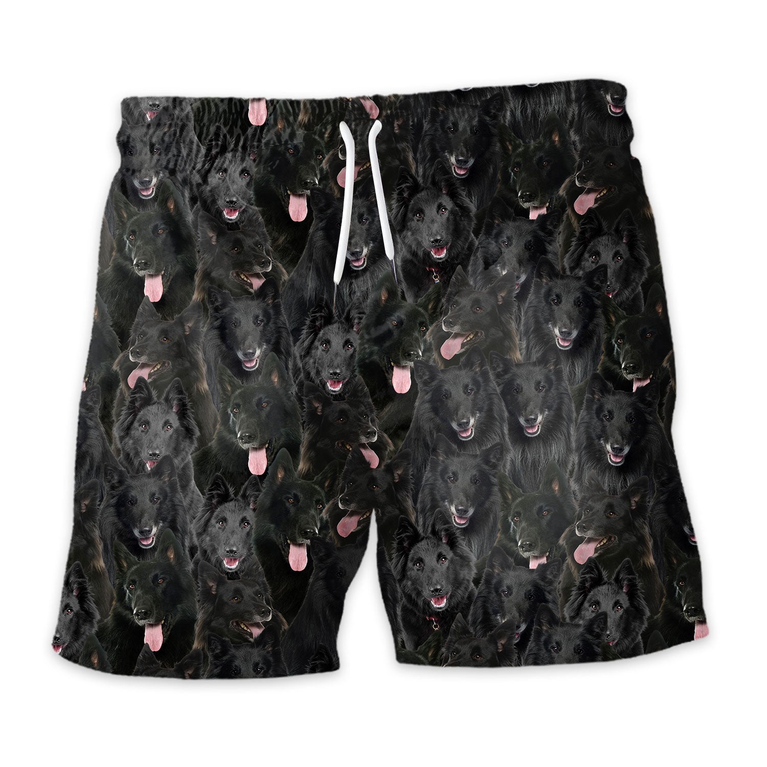 Groenendael Dog Full Face Hawaiian Shirt & Short